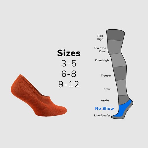 Cosyfeel® Unisex No-Show Liner Socks 6-Pack Bamboo Material Durable Seamless Toe - Picture 50 of 90