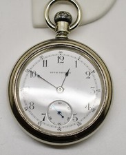 1914 Seth Thomas 7 Jewel Open Face Pocket Watch WATCH217