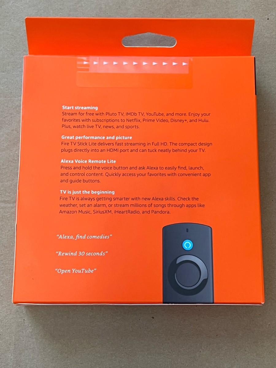 NEW AMAZON FIRE TV STICK LITE COLOR: BLACK FAST FREE NEW AMAZON FIRE TV STICK LITE COLOR: BLACK FAST FREE