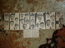 Indians 1933 Team Collage Picture Bill Cissell Dick Porter Roger Peckinpaugh