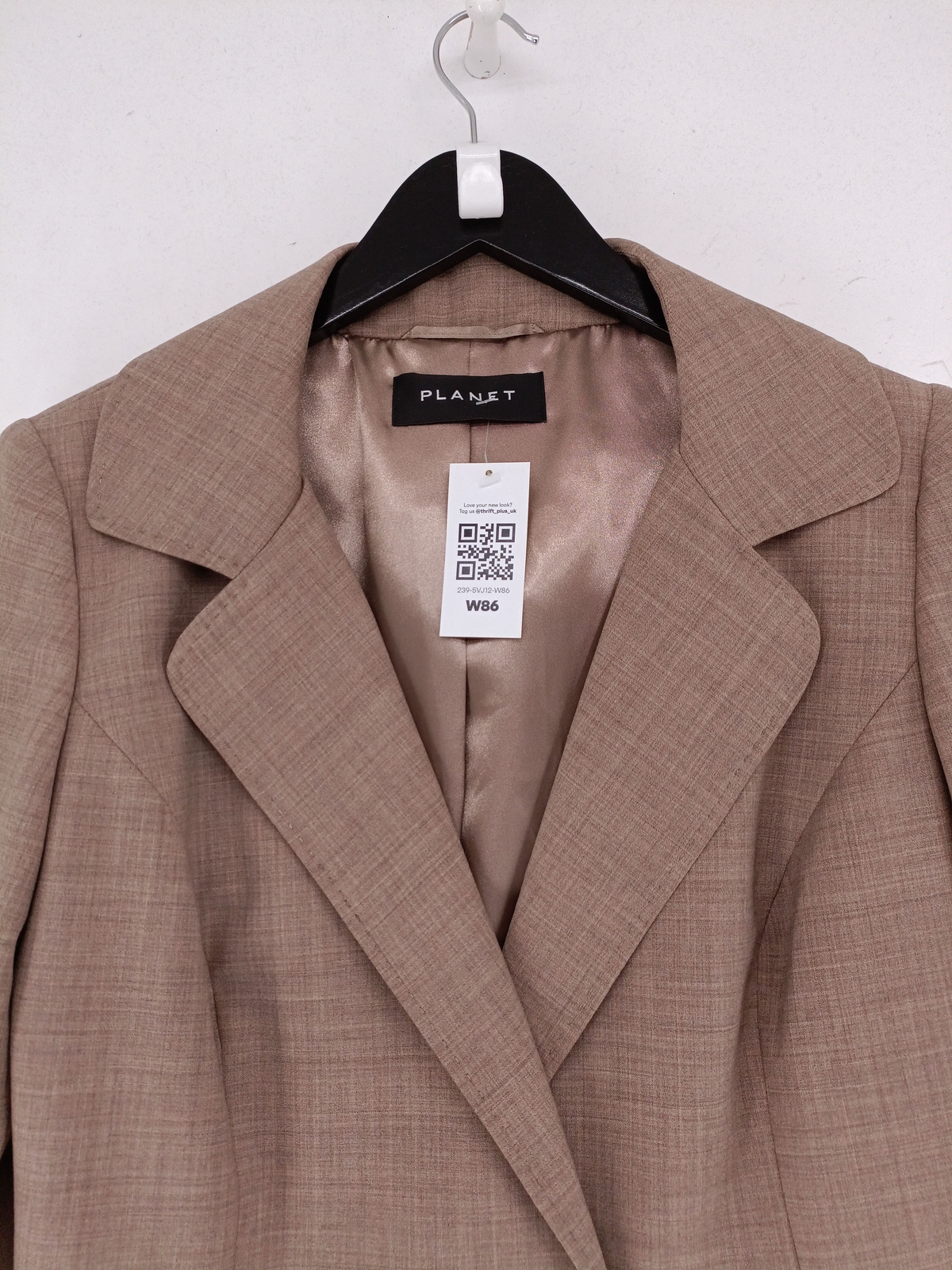 Women's Two Piece Suit UK 14 Brown Polyester eBay