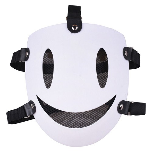 High-Rise Invasion Mask Party Anime White Smile Face Mask Cosplay Costume Props - Picture 3 of 4