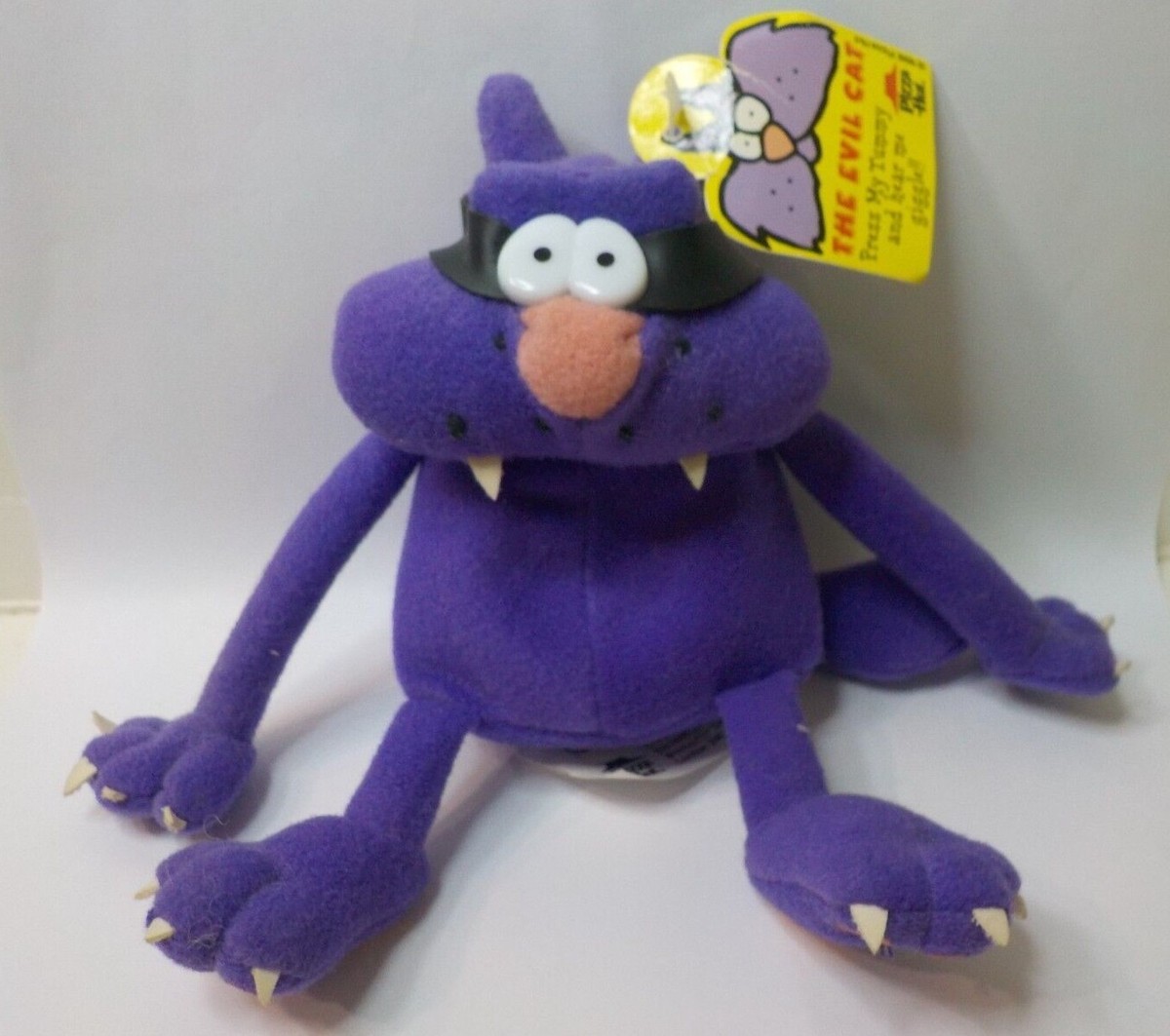 Pizza Hut The Evil Cat Plush/ W beans 1998 6