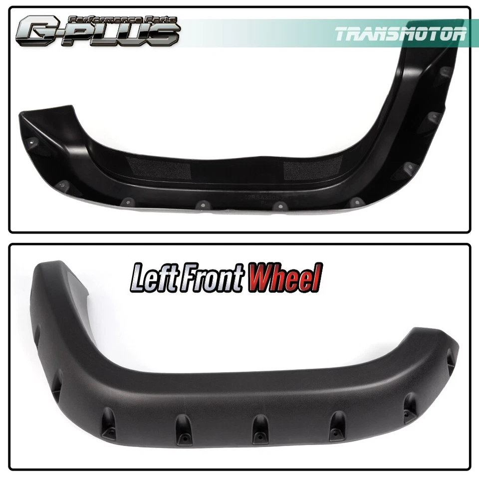 Alargadores de para-lama texturizados adequados para 84-01 Jeep Cherokee XJ Sport Utility 4 portas 6 peças - Imagem 3 de 4