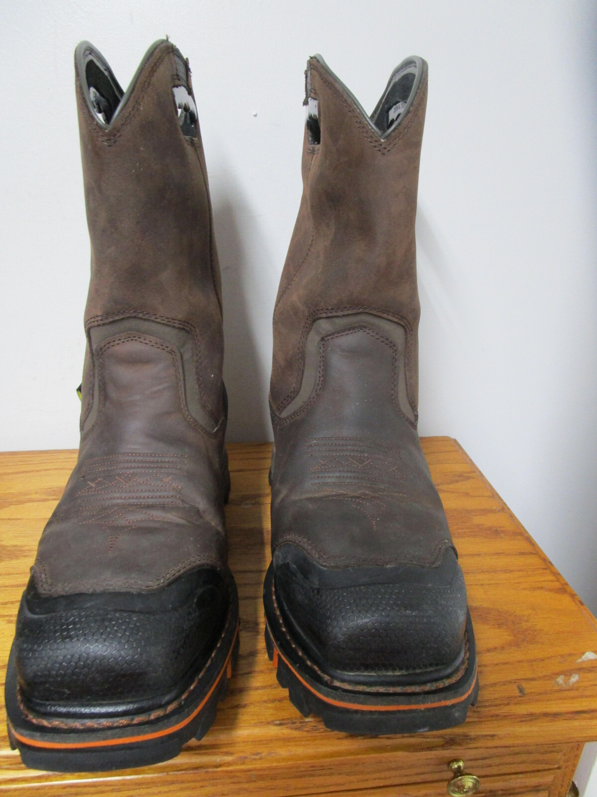 Cody James Met Guard Mens Work Boots Size 9 D Waterproof Leather Comp