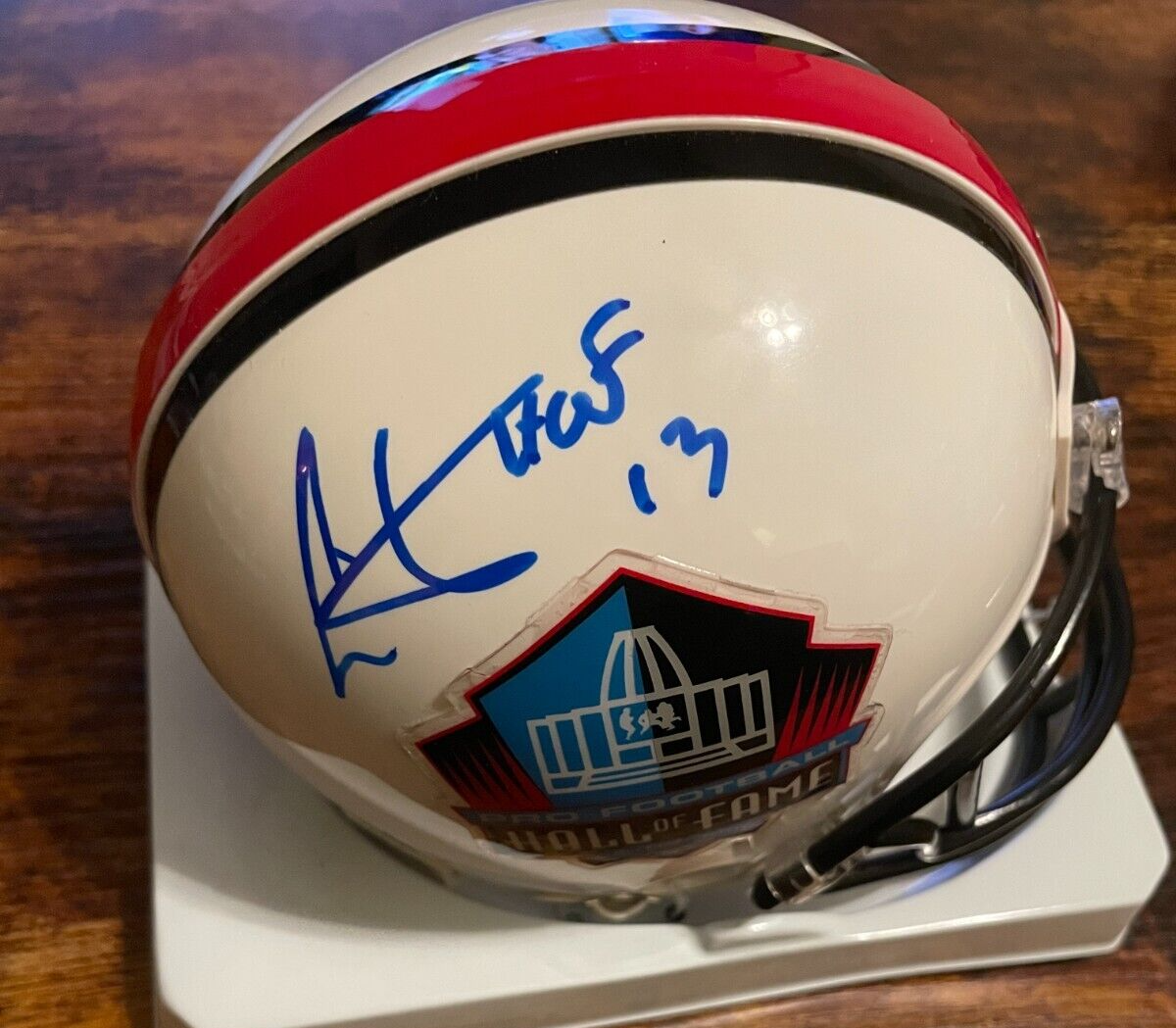 Cris Carter Autographed Signed Minnesota Vikings auto Hall of Fame Mini Helmet HOF JSA 