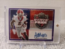 2022 Leaf Metal Draft Adonai Mitchell RC Auto State Pride Purple Mojo #10/10 