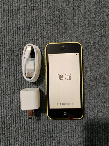 90%N ew Apple iphone 5c Yellow 8-16-32GB Fully UNlocked(any carrier) Good - Afbeelding 3 van 8