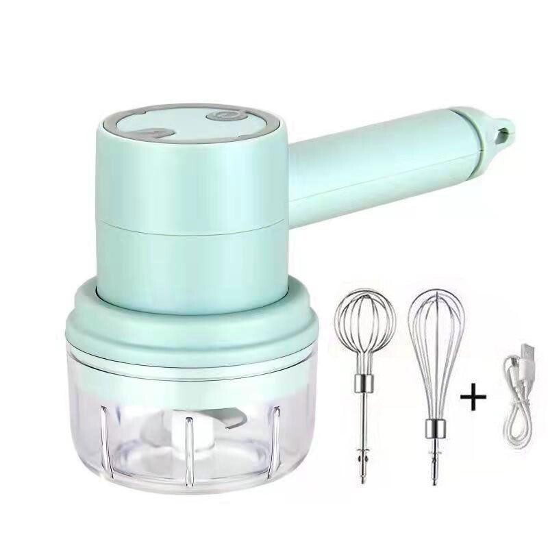 Frullino Elettrico Aglio USB - Mini Robot da Cucina 250ml Wireless - 3