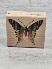 Rubber Stampede Majestic Butterfly 311E Wood Mounted Rubber Stamp 90s