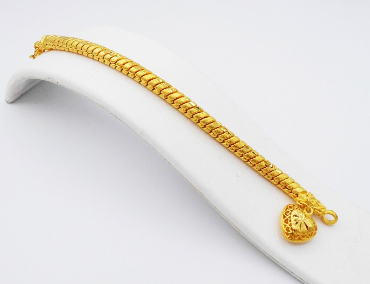 Link Classice Bracelet 22K 24K Thai Baht Yellow Gold Plated Link Classice Bracelet 22K 24K Thai Baht Yellow Gold Plated
