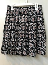 Brandy Melville black Abstract print Elastic Waist skirt women's One Size