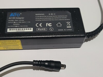 KFD AC/DC Power Supply Adapter Unit D65-12V/5A 12V 5A | eBay