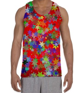 red sparkly vest top