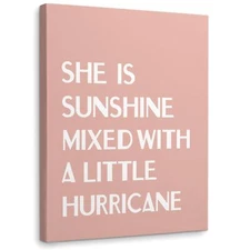 WODMIS Girls Boho Room Decor,She Is Sunshine Mixed With a Little Hurricane Fr...