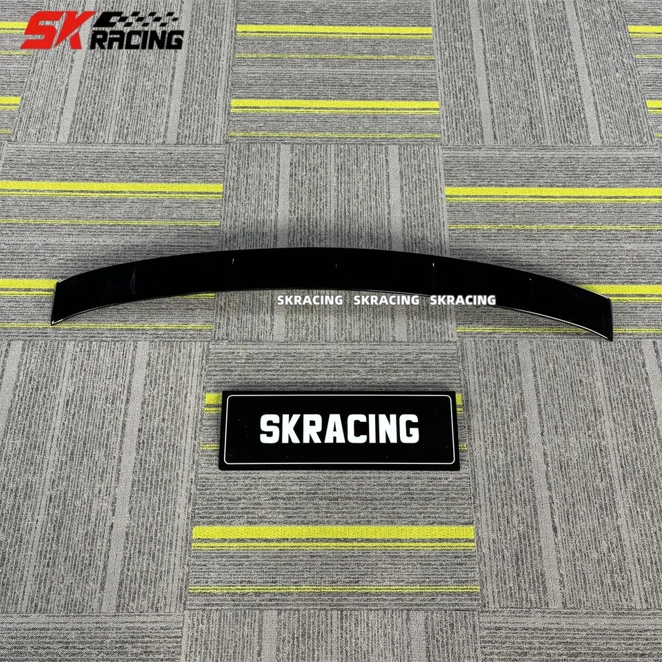 Aba de asa spoiler labial tronco teto preto brilhante FRP ajuste para Cadillac CT6 2016-2018 - Imagem 2 de 4