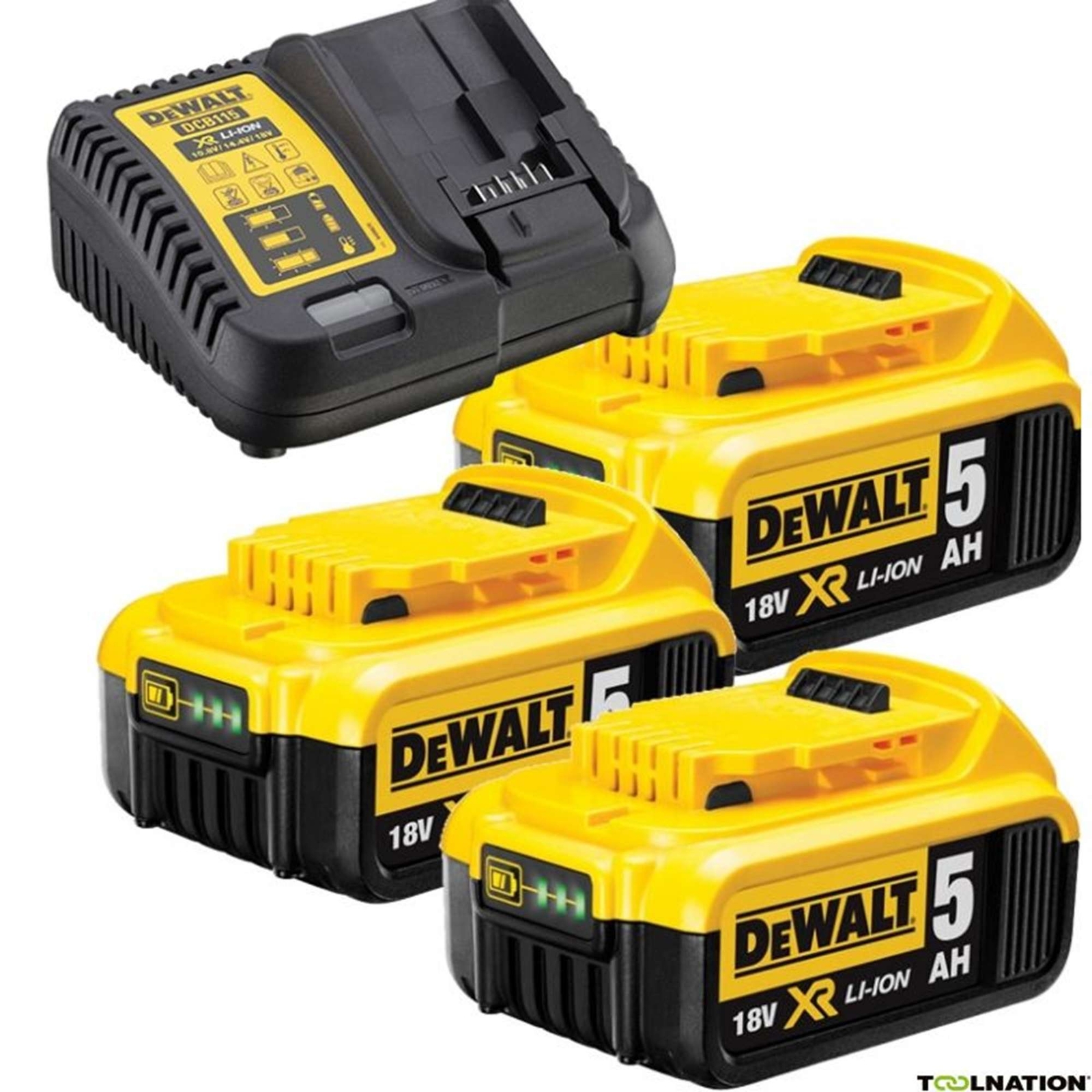 Kit starter  DEWALT 18V 5 AMP. DCB115P3-QW