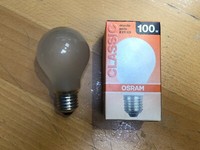 Echt Osram 100W Classic GlüHlampe Matt GlüHbirne 1340 Lm Dimmbar Made In France
