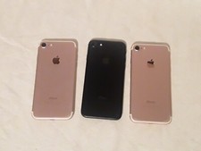Apple iPhone 7 Lot of 3 Rose Gold  Black A1660 For Parts Only Or Repair
