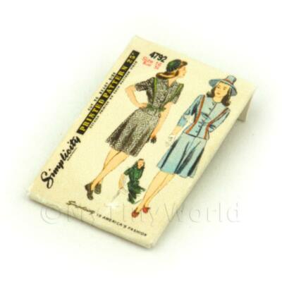 Puppenhaus Miniatur Simplicity Kleid Muster Paket 