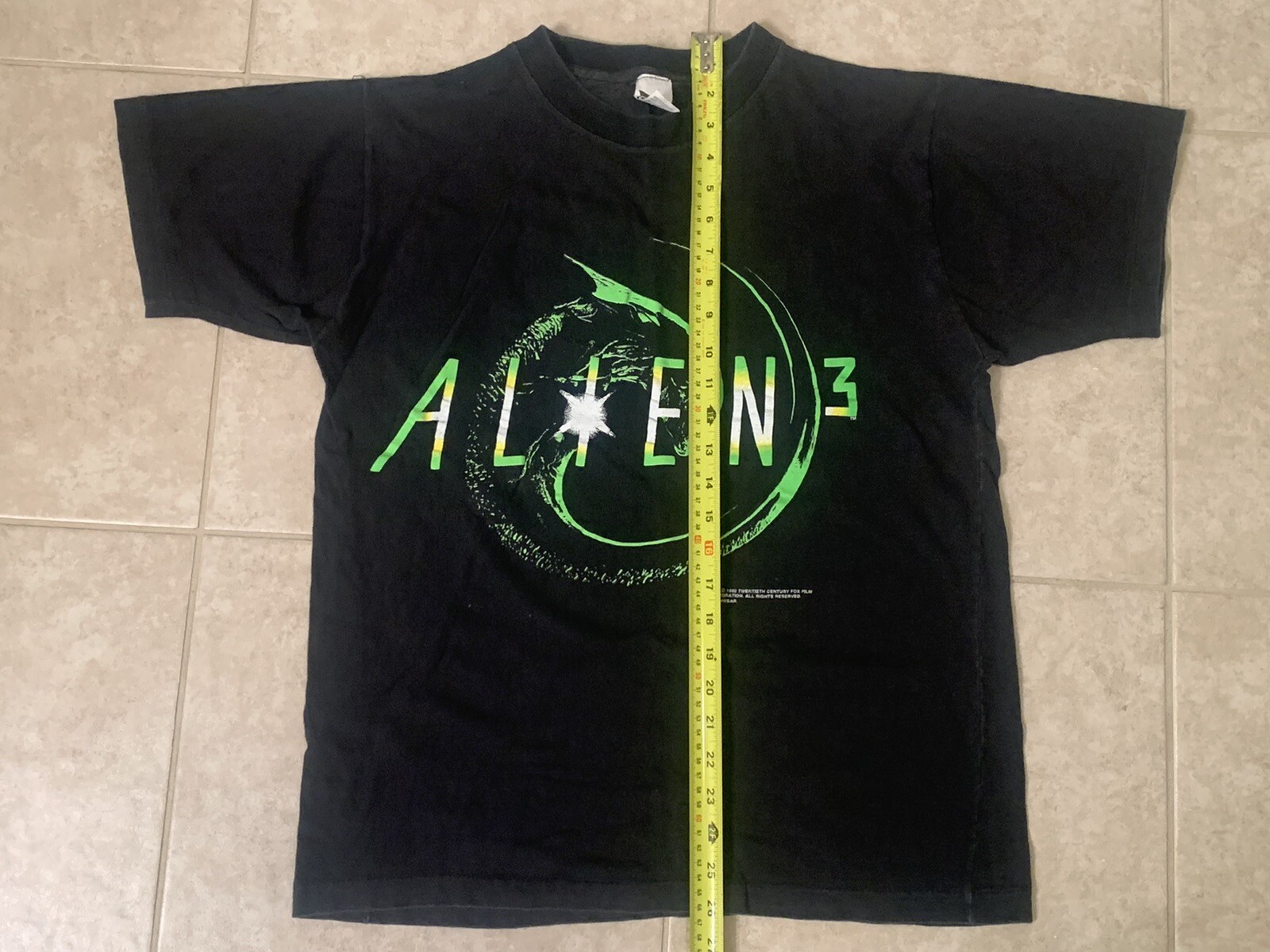 vtg Alien shirt mask 90s movie promo disney marvel all over