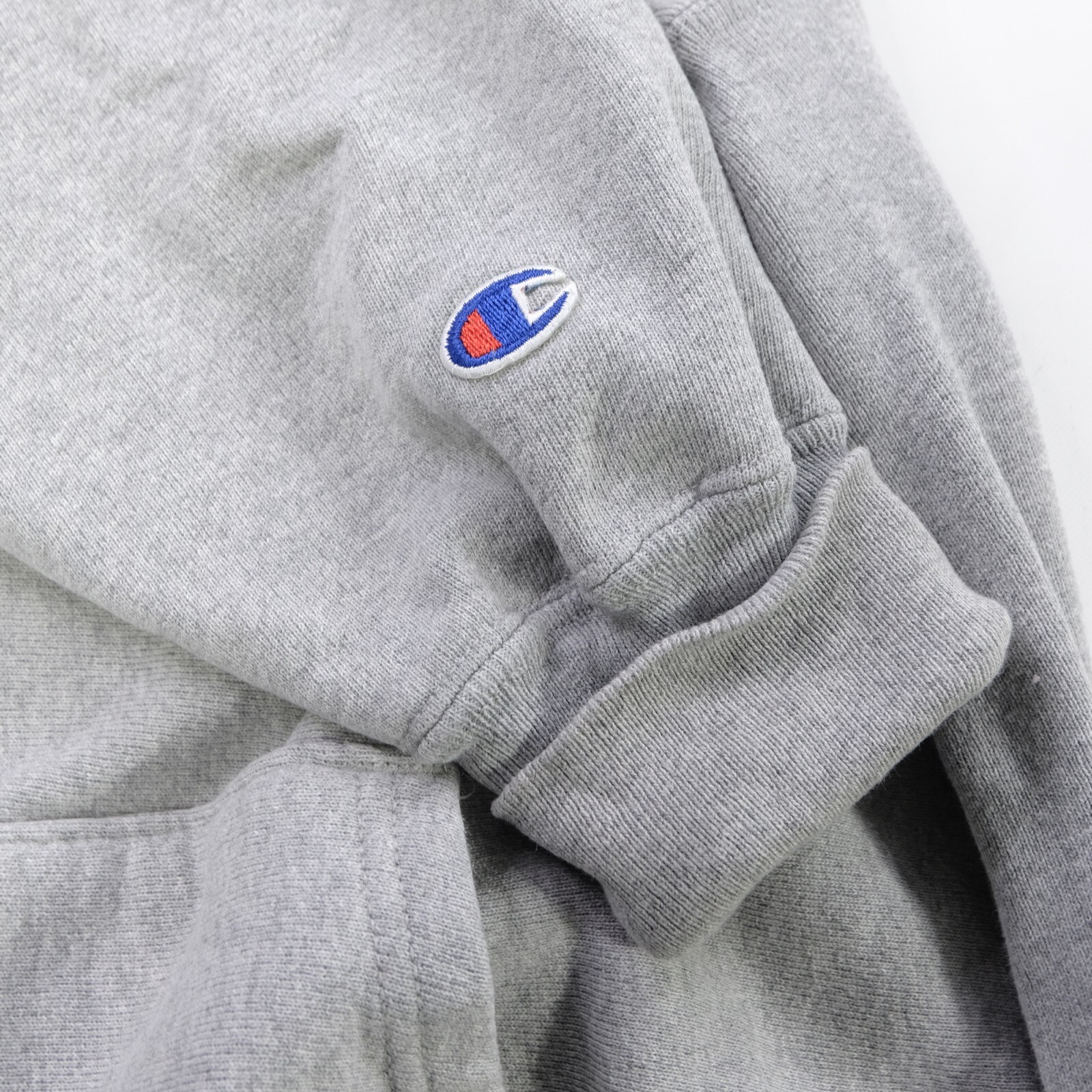 Rare Vintage CHAMPION Plain Blank Pullover Hoodie Sweatshirt 80s 90s Gray SZ 2XL image 3