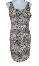 MICHAEL Kors Women’s Size 10P Snake Bare Print Cotton Sleeveless Dress