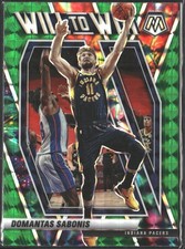 2020-21 Panini Mosaic #19 Domantas Sabonis Will to Win Mosaic Green