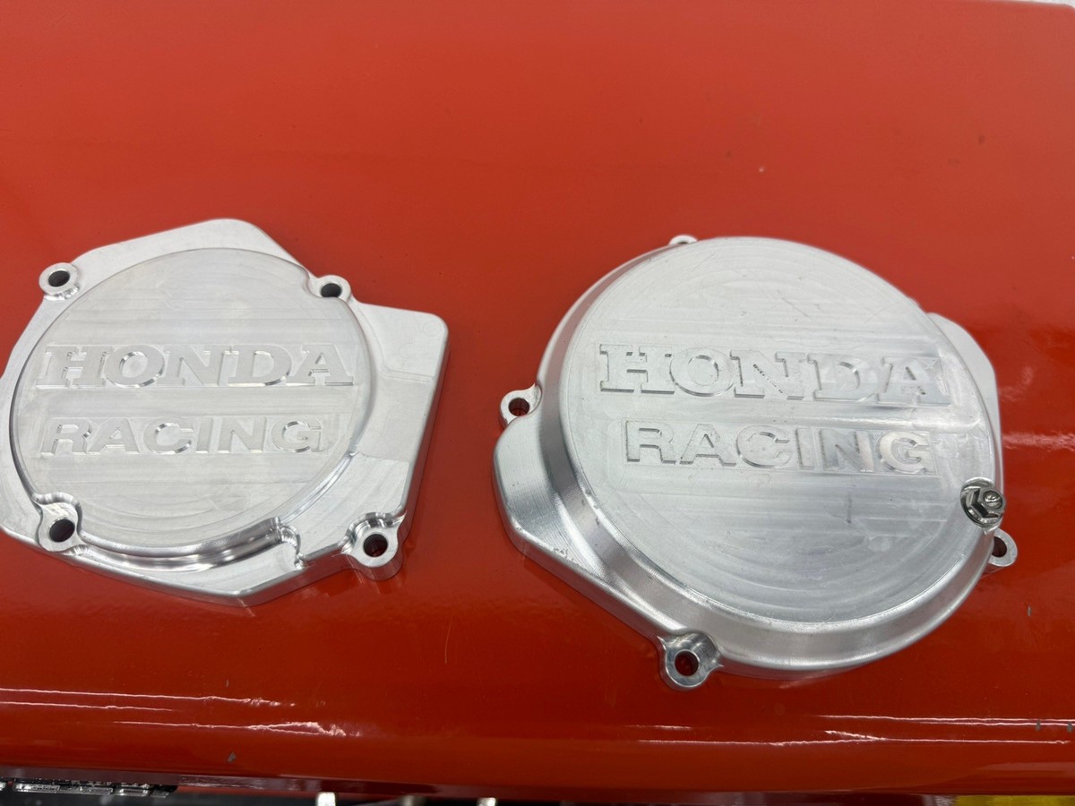 HONDA RACING CR125 CR 125 CLUTCH COVER AND IGNITION COVER  (1990 - 2006)