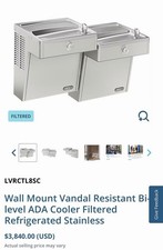 Elkay VRCTL8SC Bi-Level Wall Mount Cooler   Vandal Resistant, Refrigerated
