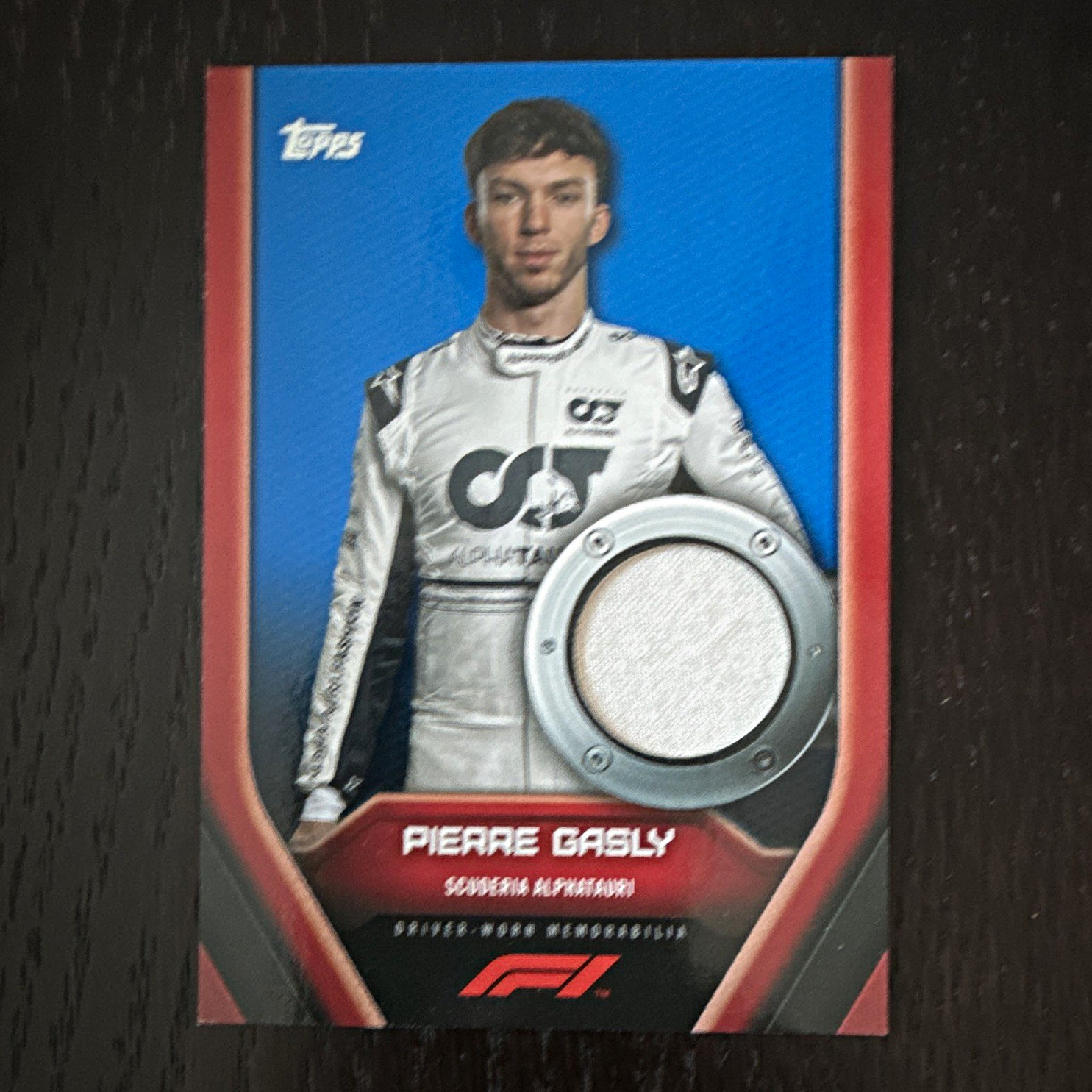 Topps 2022 Formula 1 F1 Relics Pierre Gasly AlphaTauri #F1RL-PG /99 MEM