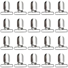 40 Pieces Men Suspender Clips Metal Clips Sheet Straps Holder Fasteners Clips...