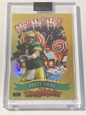 BRETT FAVRE packers 2025 Wild Card Holiday Hits HO! HO! HO! Gold 1/1 (B2)