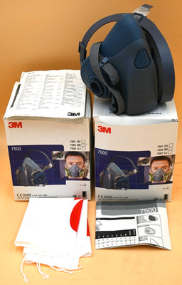 3M 7502 | 7502BMEDIUM 7500 SERIES HALF MASK RESPIRATOR FACE MASK SIZE MEDIUM