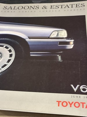Toyota V6 Limousinen & Kombis Range Car Verkaufsprospekt Juni 1989