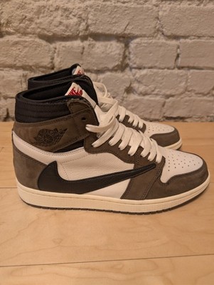 Travis Scott x Air Jordan 1 Retro High OG Mocha (Size 10.5) USED NO BOX.