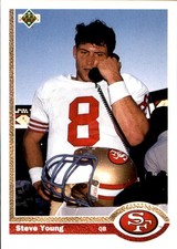 Steve Young 1991 Upper Deck #101 San Francisco 49ers FREE SHIPPING AutographDen