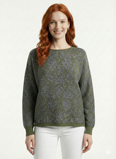 Womens Patterned Knit Sweater