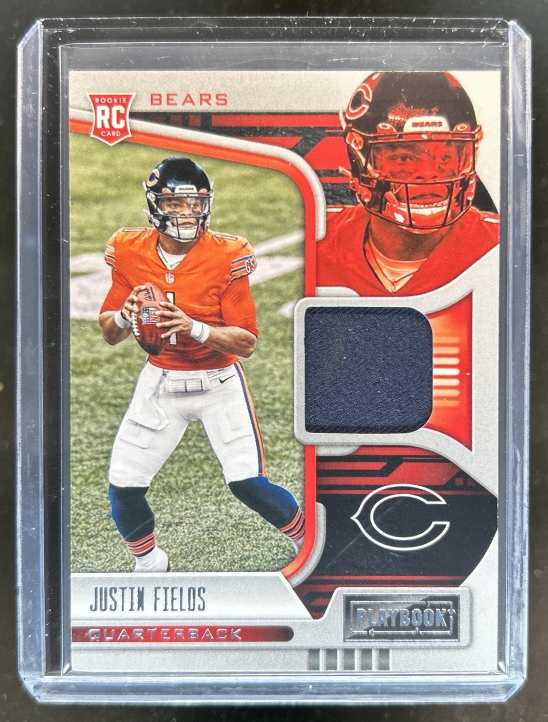 Justin Fields Panini Playbook Rookie Materials #JFI Base