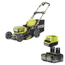 Tondeuse à gazon Ryobi RY18LMX46A-250 18 V sans balais, 2 batteries de 5 Ah