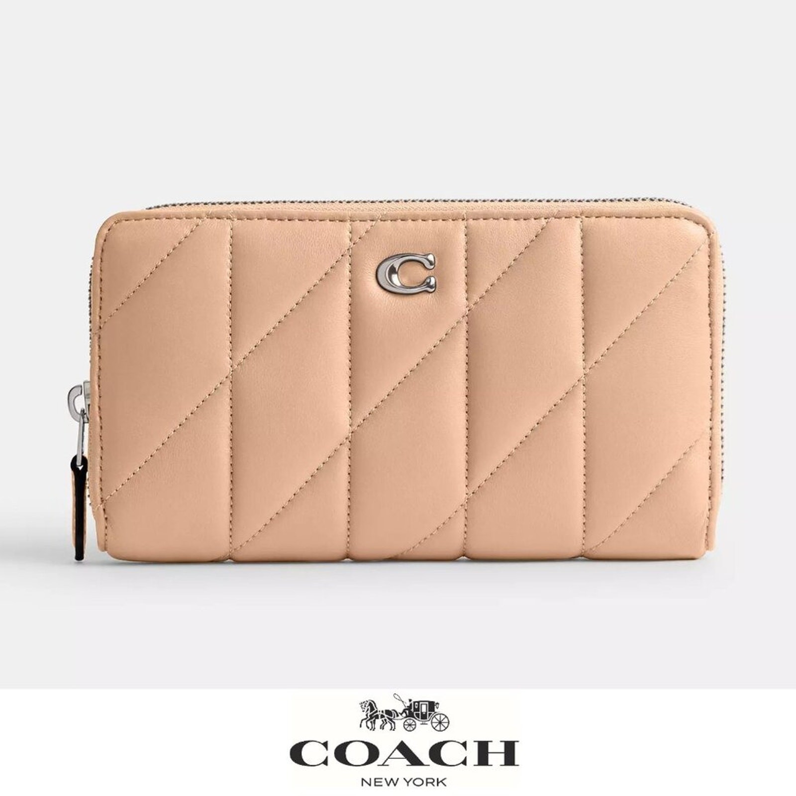 NWT Coach Accordion Zip Wallet Pillow Quilting Original 325