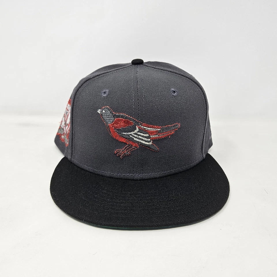 New Era Baltimore Orioles OG Logo Verde UV Ajustado con Parche de 50 Años - Talla 7 5/8 Foto 2 de 4
