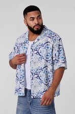 Young 4093 - MOSAIC LINEN BUTTON-UPS Size XL