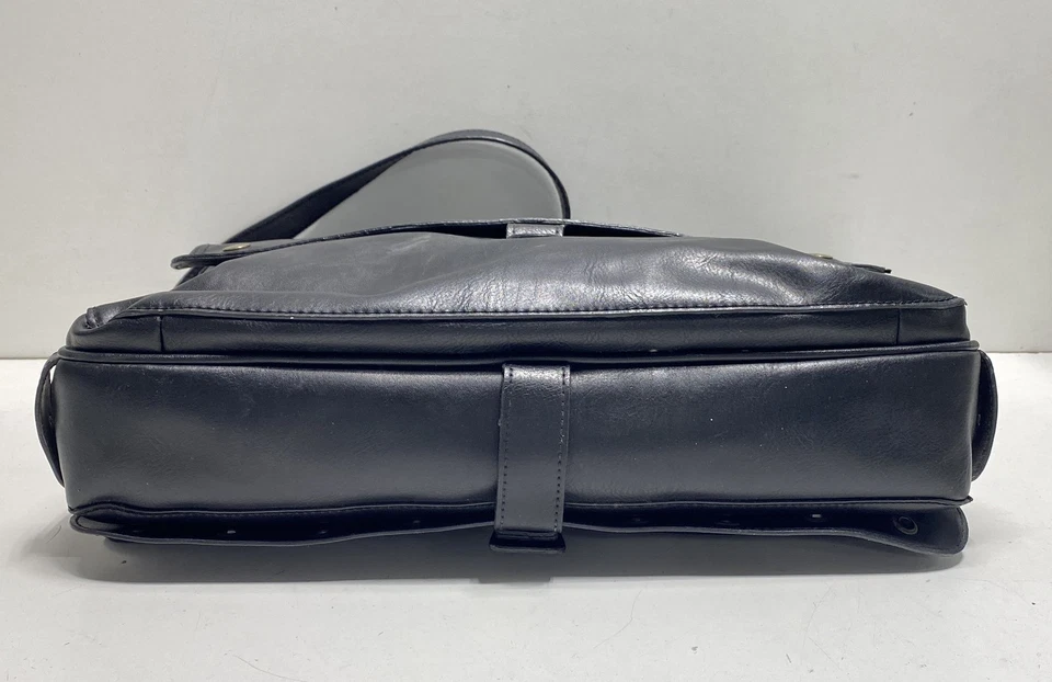 Rina Rich黑色皮革笔记本电脑包 — 第 3/4 张图片