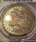 1904 O Morgan Silver Dollar PCGS MS 65 Blue Toning