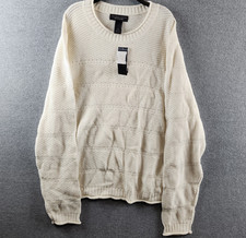 The Men's Store at Bloomingdale's Roll Neck Silk-Linen Sweater XL French Vanilla