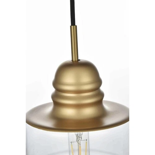 Living District LD2253SG Kenna 1 Light 7 inch Satin Gold Pendant Ceiling Light - Picture 7 of 10