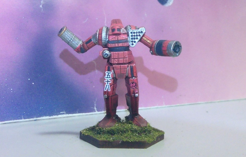 BATTLETECH ORION MECH [KURITA SWORD OF LIGHT] (RAL PARTHA METAL, PAINTED)