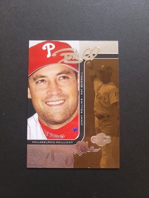 2006 Topps Co-Signers Faces Jimmy Rollins, Pat Burrell #86-C Silver /125