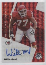 2020 Panini Mosaic Choice Fusion Red Prizm Willie Roaf #AM18 Auto HOF 0c3